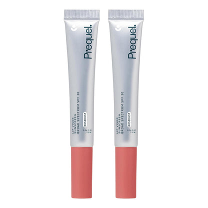 Skin Lip Visor, Tinted Lip Balm with SPF 30 PA+++. Rosedust, Mint Flavor, Rosy Nude Shade with Non-Sticky Finish – Moisturizing Semi Gloss Balm Sunscreen for Daily Use - 2 Pack