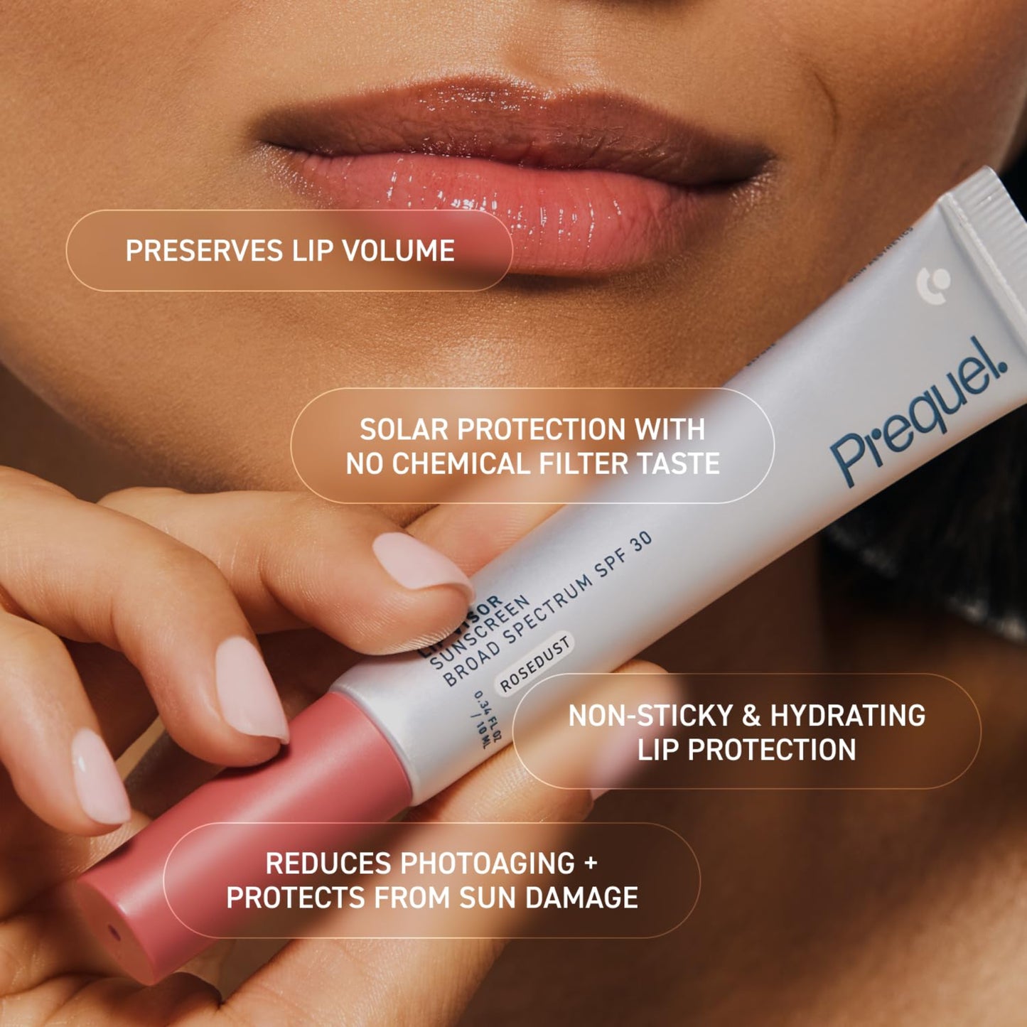 Skin Lip Visor, Tinted Lip Balm with SPF 30 PA+++. Rosedust, Mint Flavor, Rosy Nude Shade with Non-Sticky Finish – Moisturizing Semi Gloss Balm Sunscreen for Daily Use - 2 Pack